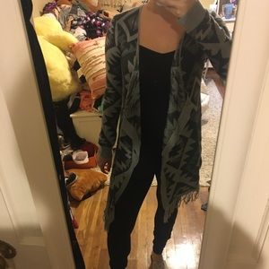 Tribal print cardigan